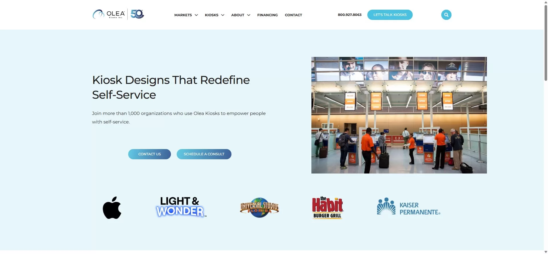 Olea Kiosks Custom Solutions UK